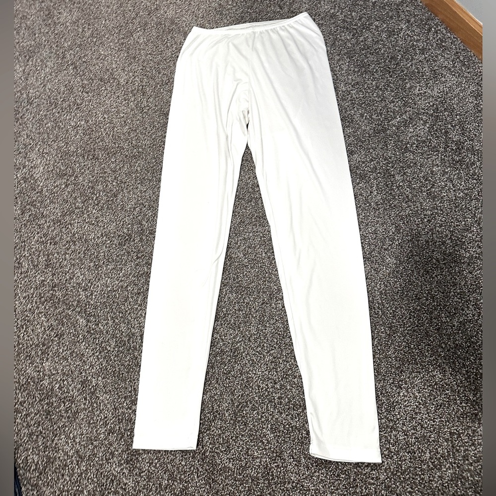 White long underwear pajama pants Cuddl Duds